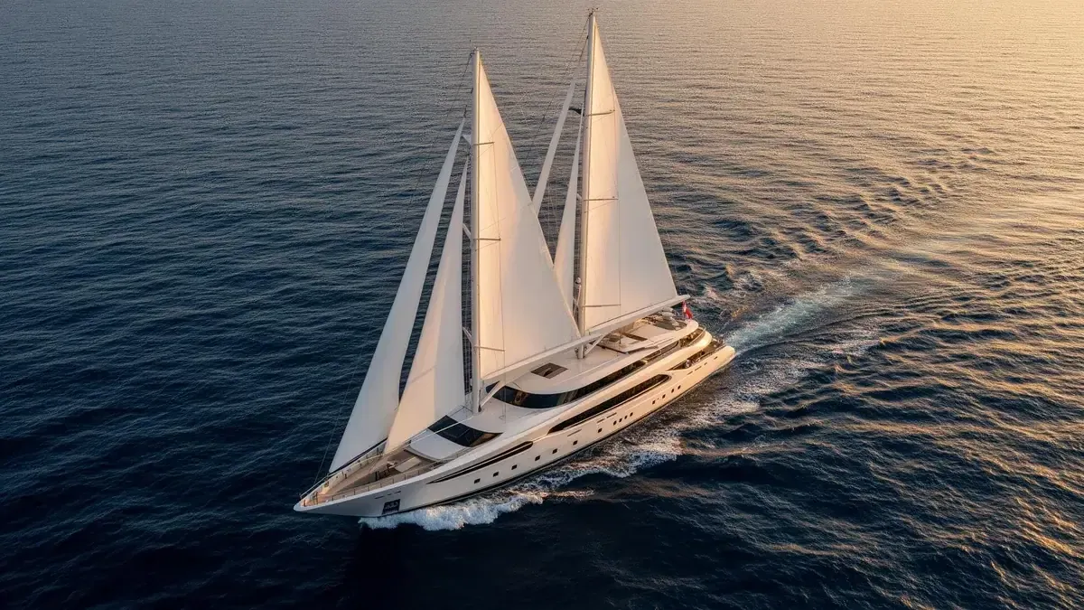 Luxury sailing yacht representing the legacy charter industry
