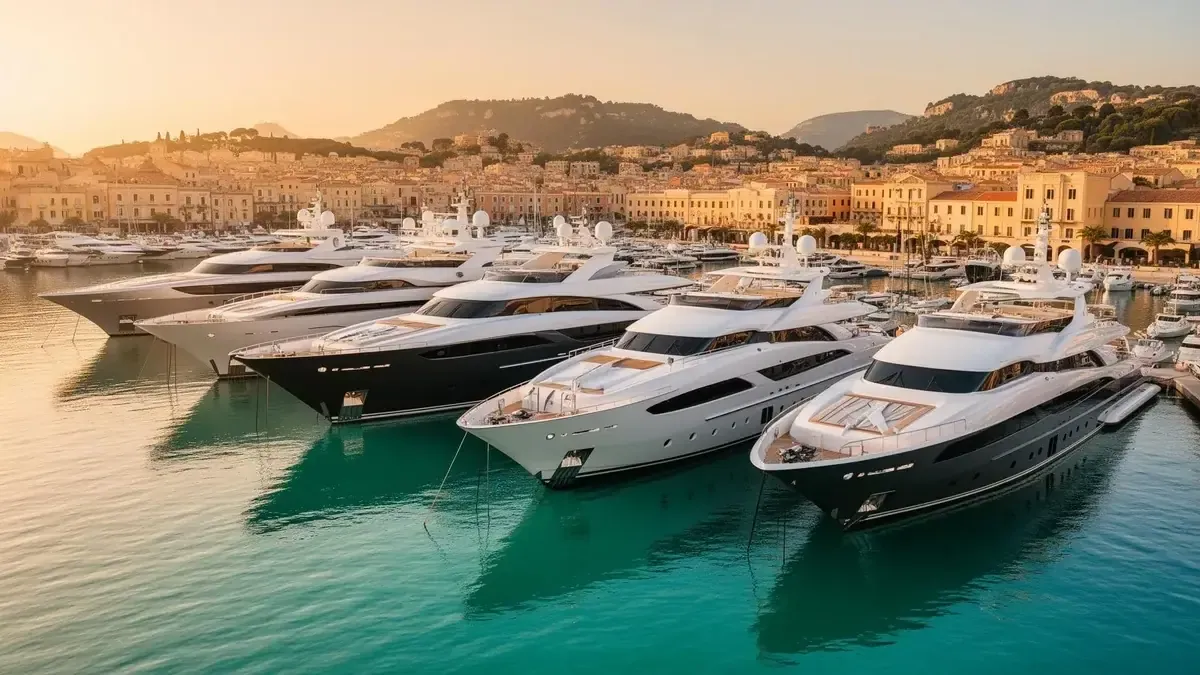 Luxury yacht at sea — yacht charter marketing services