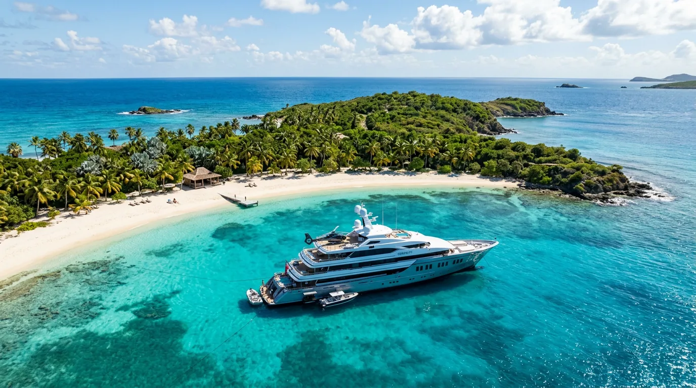 Private Island Yacht Charter Caribbean