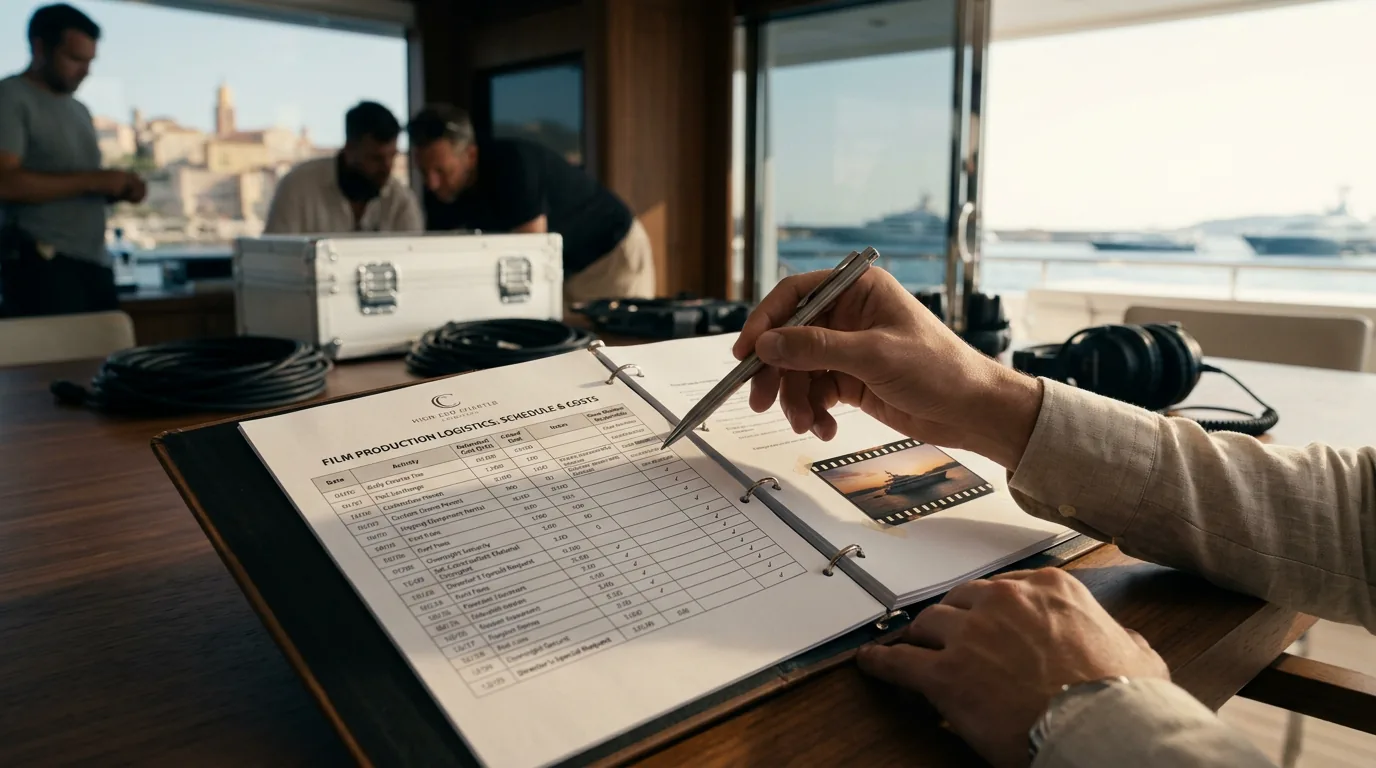 Yacht Charter for Film Productions: Logistics and Costs — supporting visual